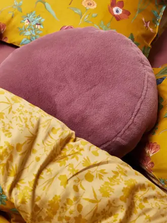 Essenza Mads Furry Cushio Mauve (45cm rond)
