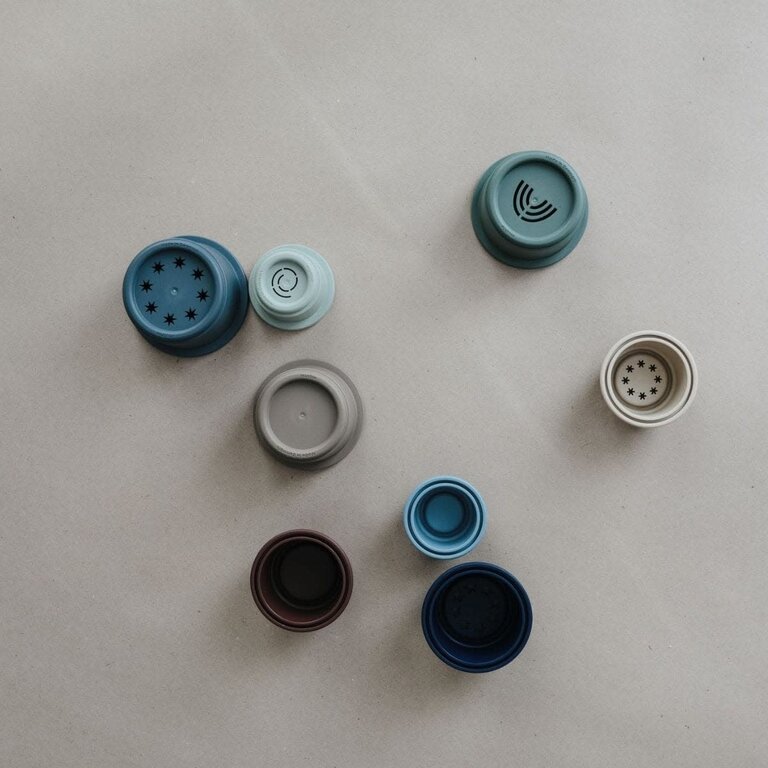 Mushie Stacking Cups Forrest