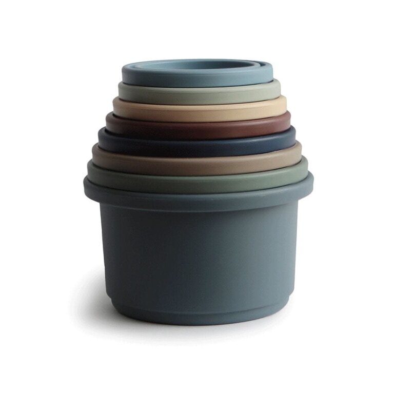 Mushie Stacking Cups Forrest