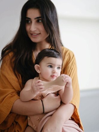 Mushie Rattle toy Silicone-Natural