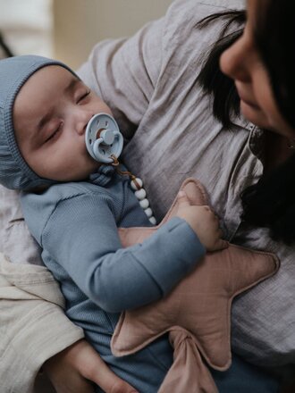 FRIGG Moon Latex size 2 (6-18mnd) single Powder Blue