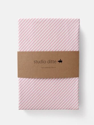 Studio Ditte Hoeslaken Streepjes Lichtroze