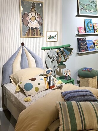 Bloomingville Carley headboard Blue Cotton