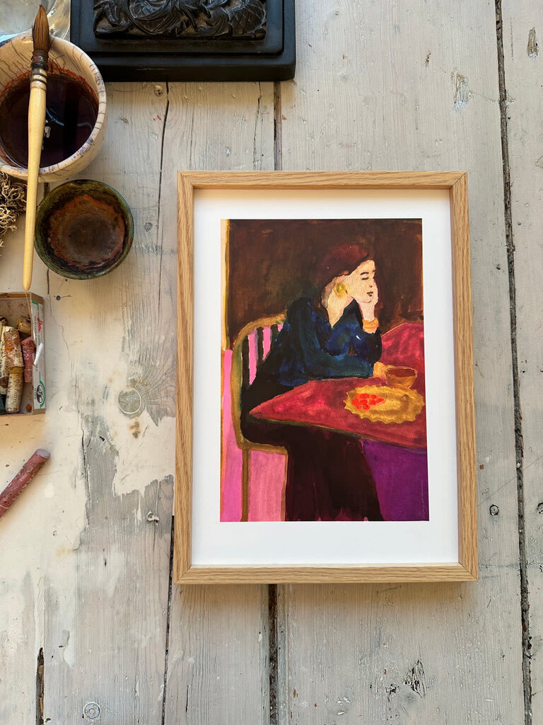 Tinystories LEMON RASPBERRY PIE-Fine art print A4