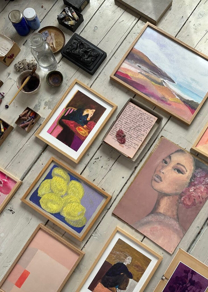 Tinystories LEMON RASPBERRY PIE-Fine art print