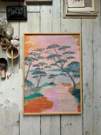 Tinystories SUR LA COTE FRANCAISE-Fine art print A4