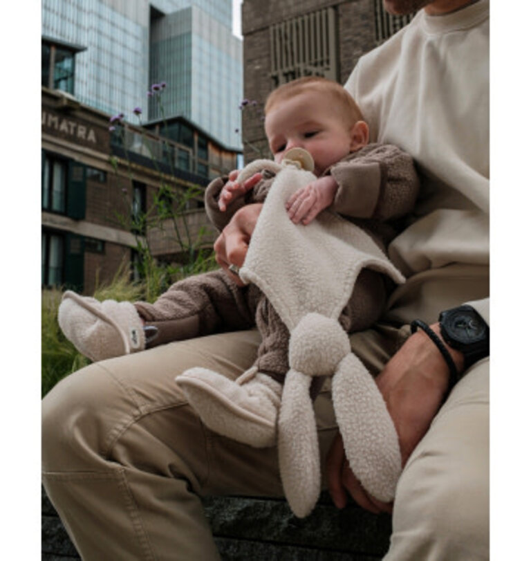 Lodger Speendoekje Bunny Teddy fleece-Birch