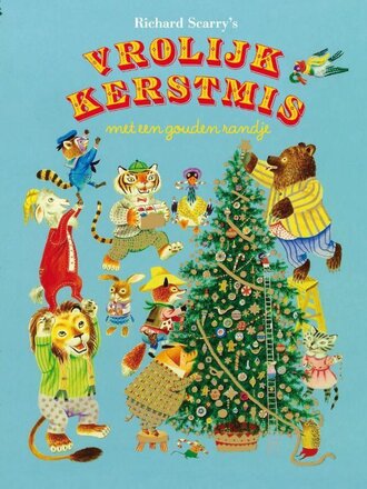 Kinderboeken Vrolijk Kerstmis met een gouden randje