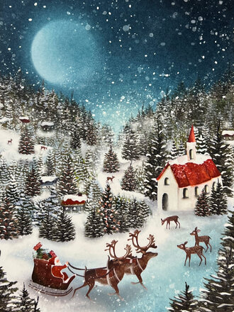 Luminae Postcard-Oh Jolllyday