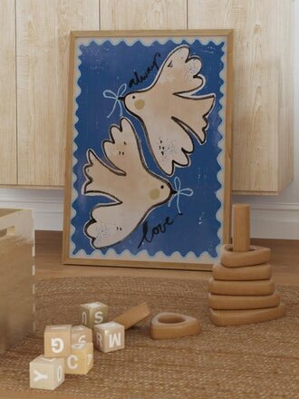 Welterusten Houten lijst 50x70cm, naturel