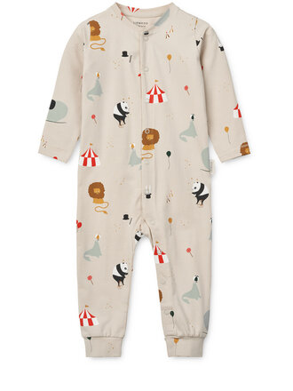Liewood Birk Printed Pyjamas Jumpsuit Circus/Sandy Liewood Birk Printed Pyjamas Jumpsuit Circus/Sandy