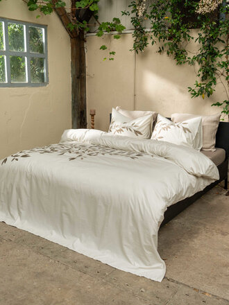 Kayori Dekbedovertrek Habo Katoen Zand Kayori Dekbedovertrek Habo Katoen Zand