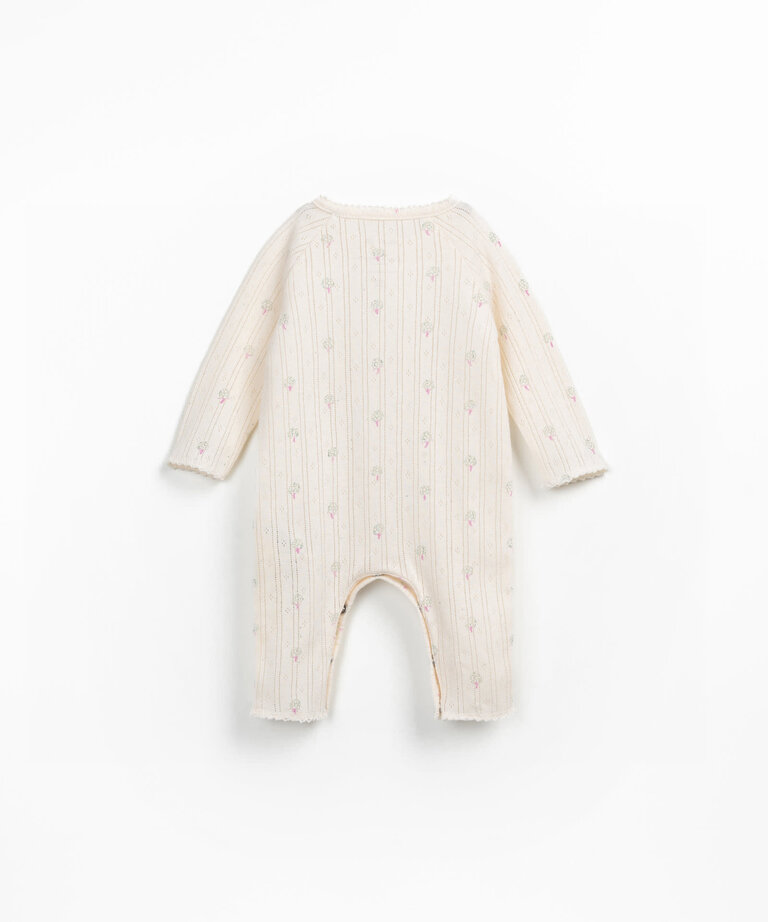 Play Up Printed ajour jumpsuit 0AQ11503-E692N Grés