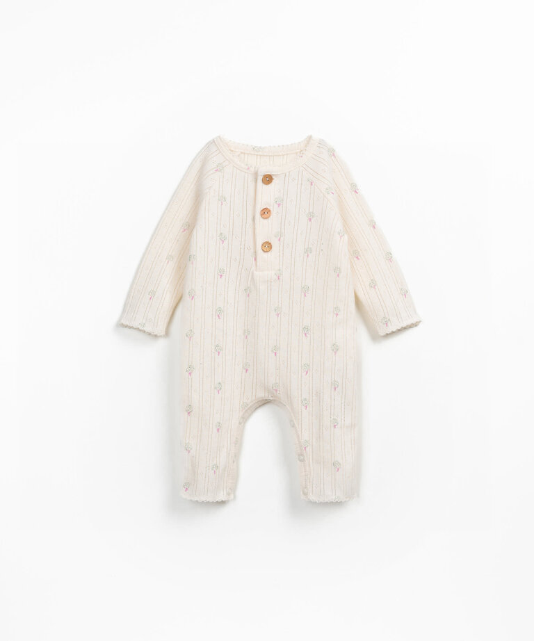 Play Up Printed ajour jumpsuit 0AQ11503-E692N Grés