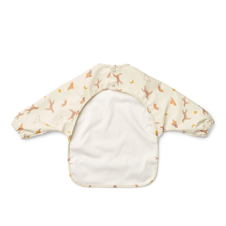 Liewood Merle Printed Cape Bib Dream/Ecru
