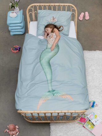 Snurk Dekbedovertrek Mermaid Aqua Snurk Dekbedovertrek Mermaid Aqua