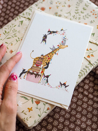 Getekenddoorzusje Cijferkaart 2 A6