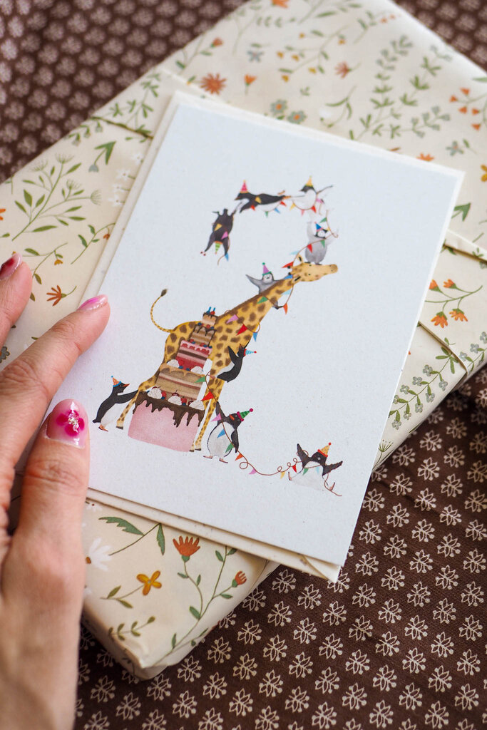 Getekenddoorzusje Cijferkaart 2 A6