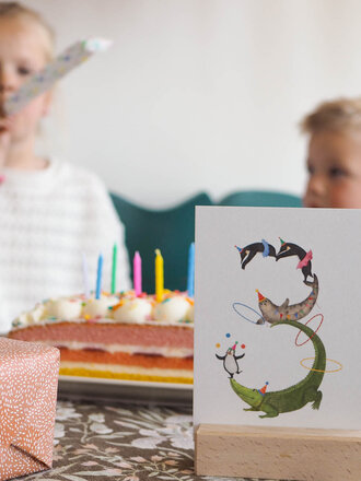 Getekenddoorzusje Cijferkaart 3 A6