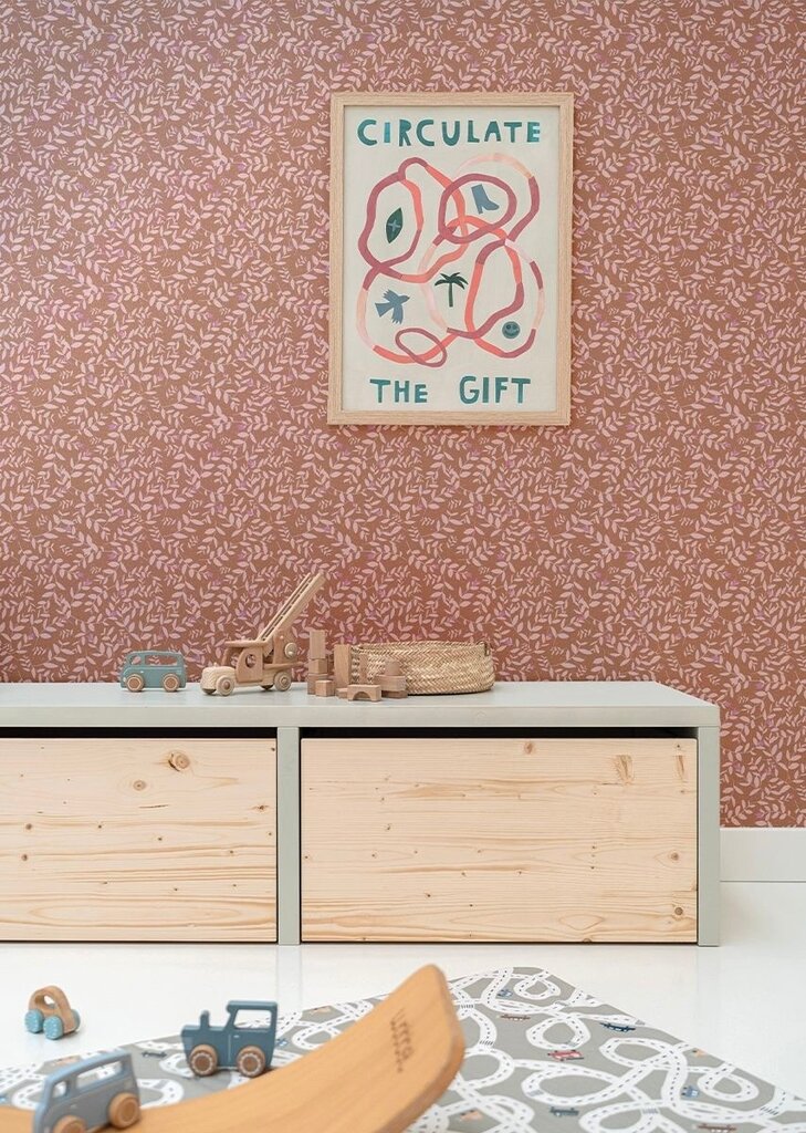 Bibelotte Behang Flora choco