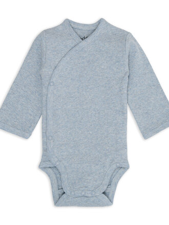 Lodger Lodger Romper lange mouwen Melange Blue Fogg