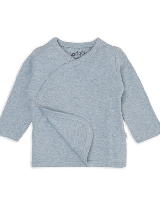 Lodger Lodger Topper overslagshirt Blue Fogg  Melange