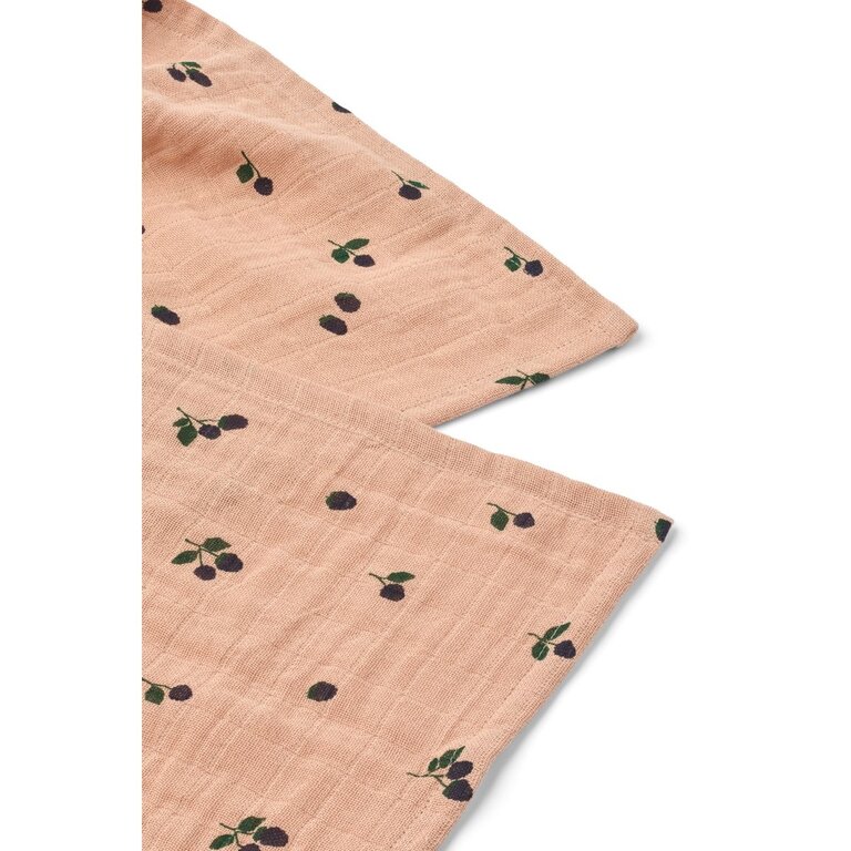 Liewood Lewis muslin cloth 2-pack mini berry/pale tuscany
