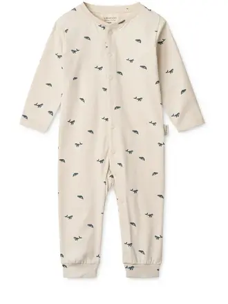 Liewood Birk Printed Pyjamas Jumpsuit Mini whale/Sandy