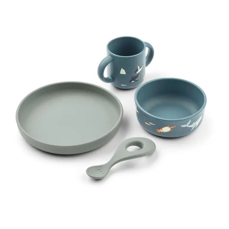 Liewood Vivi Printed Tableware Artic Sea