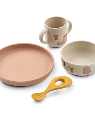 Liewood Vivi Printed Tableware Cats and Dogs