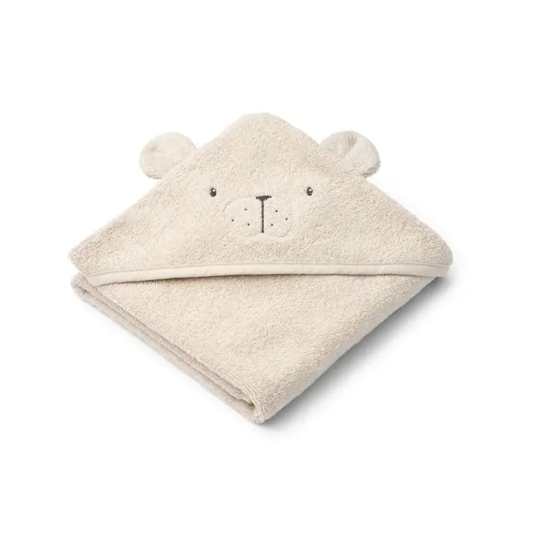 Liewood Albert Polarbear Hooded Towel Sandy