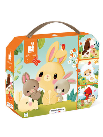 Janod Janod Puzzel Boerderij 6-9-12-16 stukjes