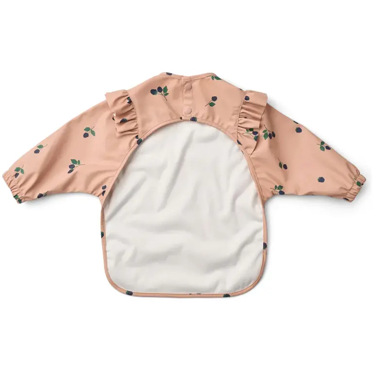 Liewood Merle Ruffle cape bib Berry pale