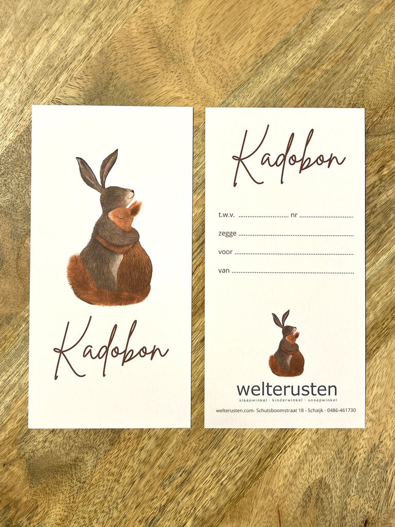 Welterusten Kadobon €15,-