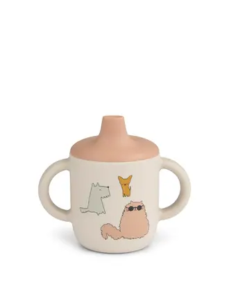 Liewood Neil Sippy cup Cats and Dogs
