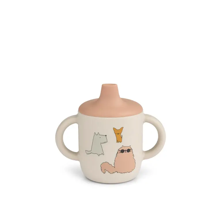 Liewood Neil Sippy cup Cats and Dogs