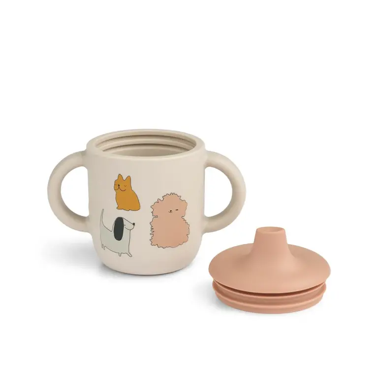 Liewood Neil Sippy cup Cats and Dogs