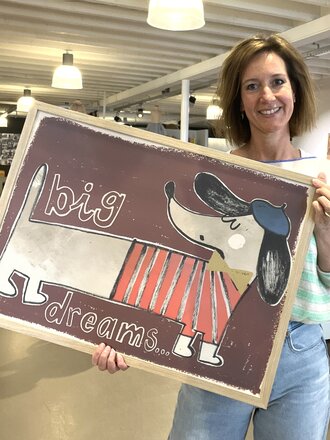 Studioloco Studio loco Poster Teckel 50 x 70 cm