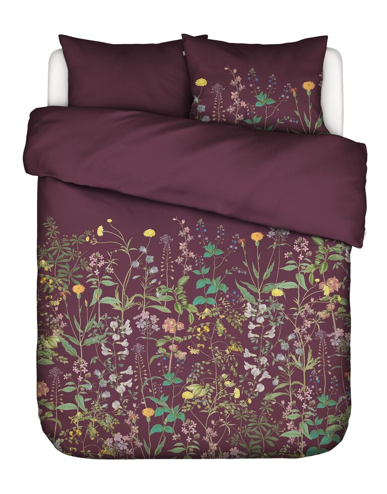 Essenza Augustina duvet cover Mauve wine