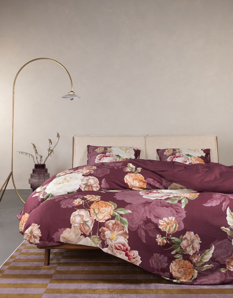 Essenza Orianne duvet cover Mauve wine