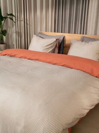 Kayori Dekbedovertrek Satomi Taupe Kayori Dekbedovertrek Satomi Taupe