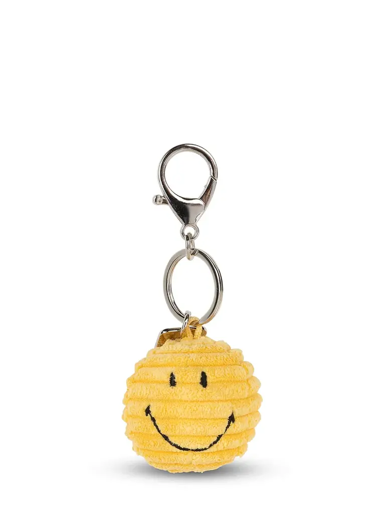 Bon Ton Toys Smiley Keychain ECO Corduroy 4,5 cm Yellow