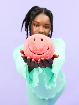 Bon Ton Toys Smiley ECO Fuzzy 13 cm Bright Coral