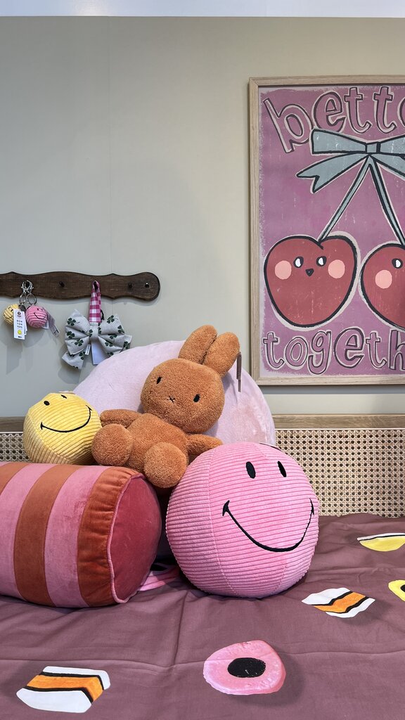 Bon Ton Toys Smiley ECO Corduroy 23 cm Bubblegum Pink