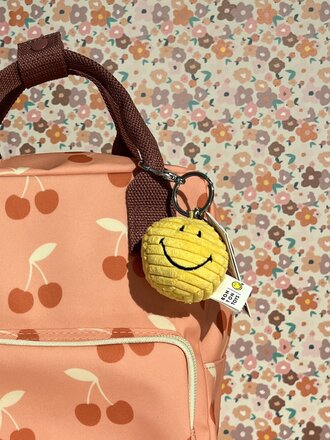Bon Ton Toys Smiley Keychain ECO Corduroy 4,5 cm Yellow Bon Ton Toys Smiley Keychain ECO Corduroy 4,5 cm Yellow