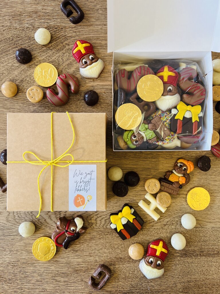 Zoet Doosje Sint Choco + Smaakpepernoten 275 gr