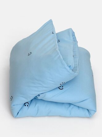Studio Ditte Dekbedovertrek Smiley blauw