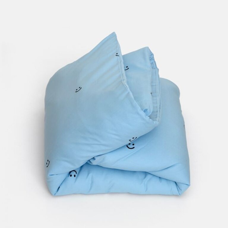 Studio Ditte Dekbedovertrek Smiley blauw