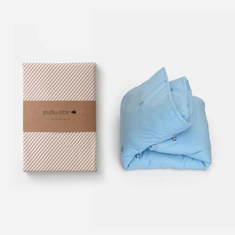 Studio Ditte Dekbedovertrek Smiley blauw