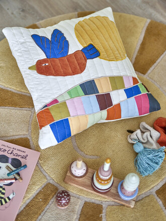 Bloomingville Colorine Cushion, Nature,  Cotton